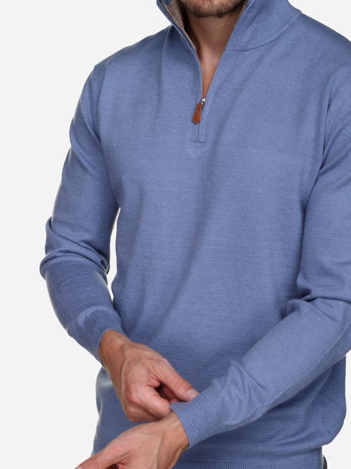 Camisola elegante com gola alta e fecho de correr - Yves Enzo - Kiabi Camisola elegante com gola alta e fecho de correr - Yves Enzo - Kiabi