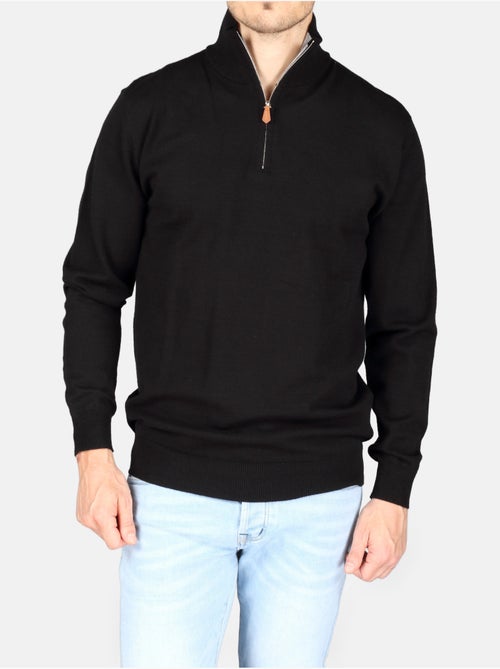 Camisola elegante com gola alta e fecho de correr - Yves Enzo - Kiabi Camisola elegante com gola alta e fecho de correr - Yves Enzo - Kiabi