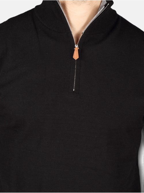 Camisola elegante com gola alta e fecho de correr - Yves Enzo - Kiabi Camisola elegante com gola alta e fecho de correr - Yves Enzo - Kiabi