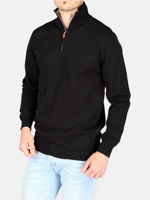 Camisola elegante com gola alta e fecho de correr - Yves Enzo - Kiabi Camisola elegante com gola alta e fecho de correr - Yves Enzo - Kiabi