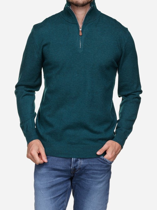 Camisola elegante com gola alta e fecho de correr - Yves Enzo - Kiabi Camisola elegante com gola alta e fecho de correr - Yves Enzo - Kiabi