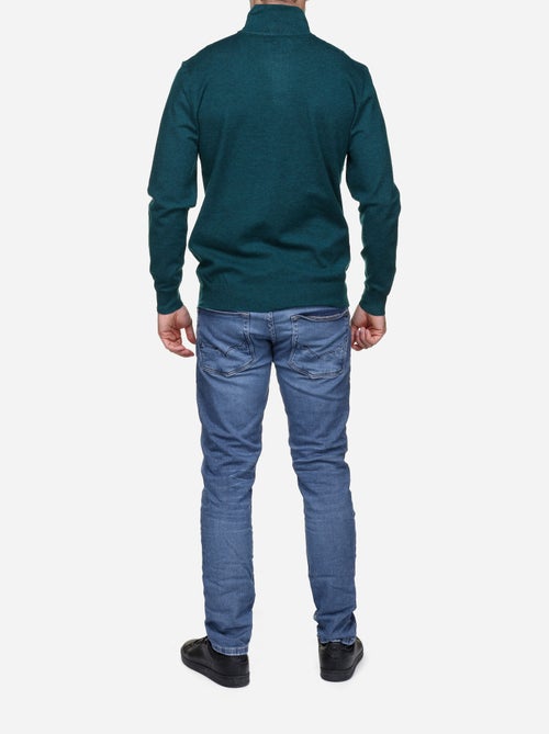 Camisola elegante com gola alta e fecho de correr - Yves Enzo - Kiabi Camisola elegante com gola alta e fecho de correr - Yves Enzo - Kiabi