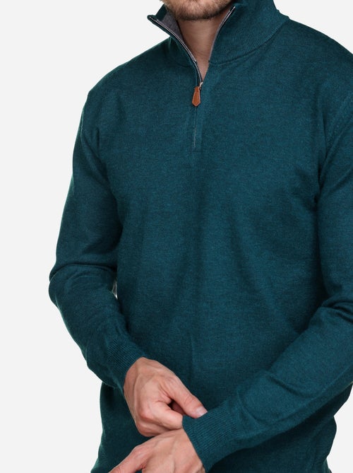Camisola elegante com gola alta e fecho de correr - Yves Enzo - Kiabi Camisola elegante com gola alta e fecho de correr - Yves Enzo - Kiabi