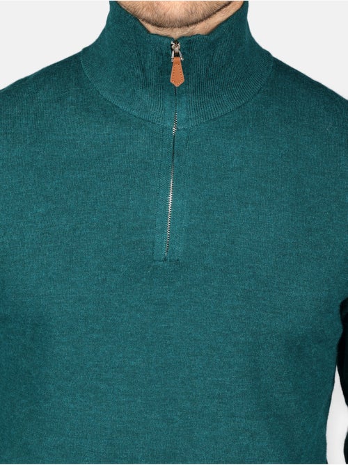 Camisola elegante com gola alta e fecho de correr - Yves Enzo - Kiabi Camisola elegante com gola alta e fecho de correr - Yves Enzo - Kiabi
