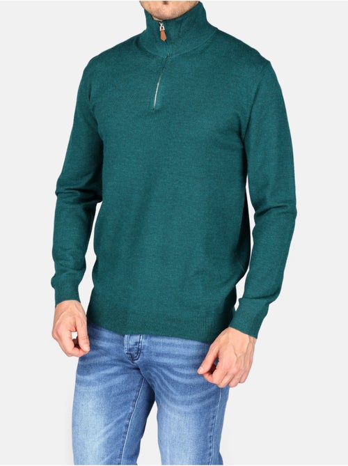 Camisola elegante com gola alta e fecho de correr - Yves Enzo - Kiabi Camisola elegante com gola alta e fecho de correr - Yves Enzo - Kiabi