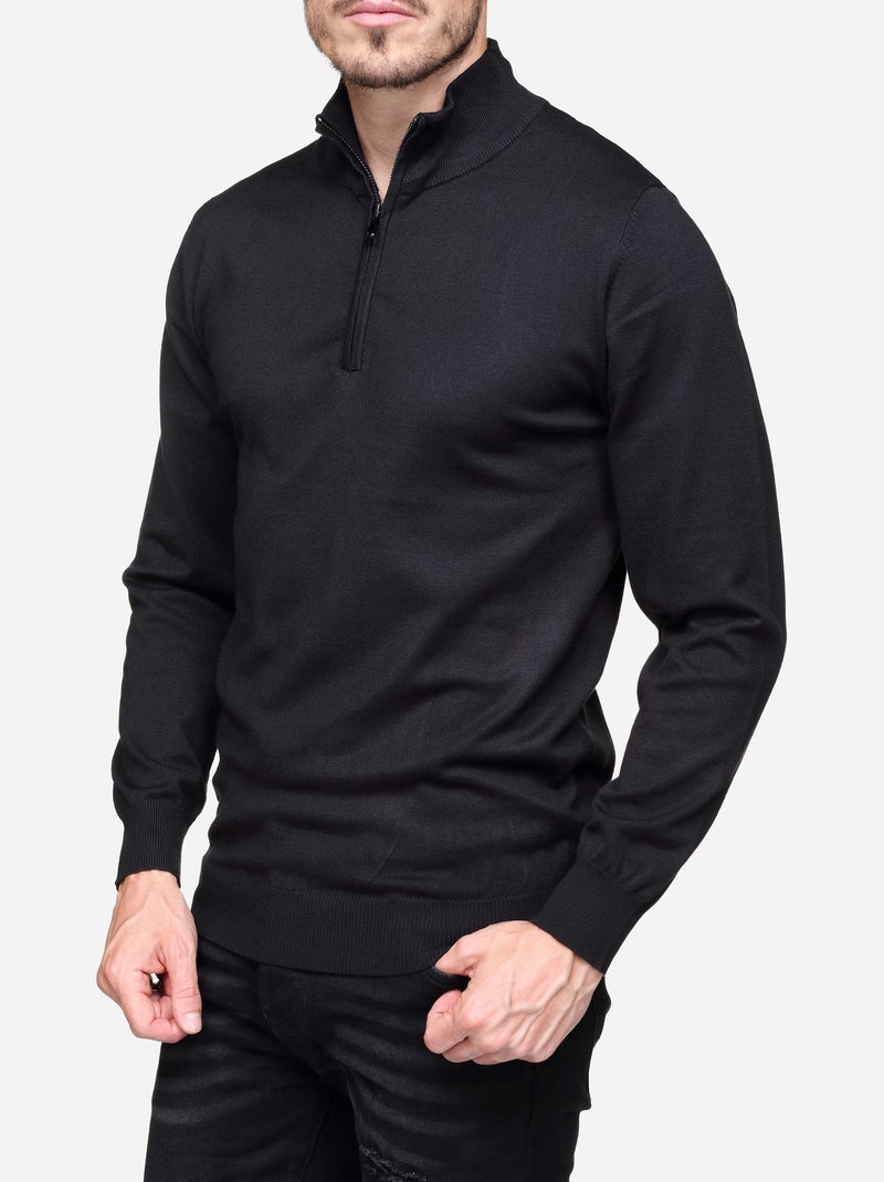 Camisola elegante com gola de camionista - Frilivin Cinza - Kiabi