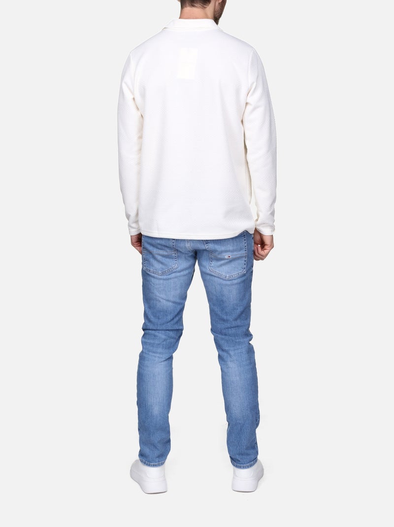 Camisola elegante com gola em V - Frilivin Branco - Kiabi