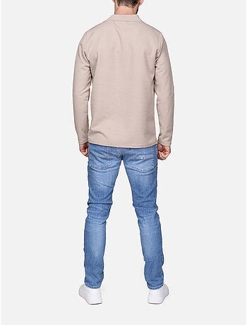 Camisola elegante com gola em V - Frilivin