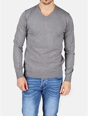 Camisola elegante com gola em V - Kenzarro