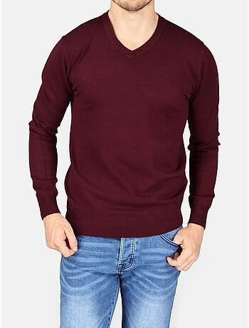 Camisola elegante com gola em V - Kenzarro