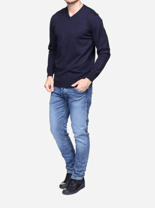 Camisola elegante com gola em V - Yves Enzo - Kiabi