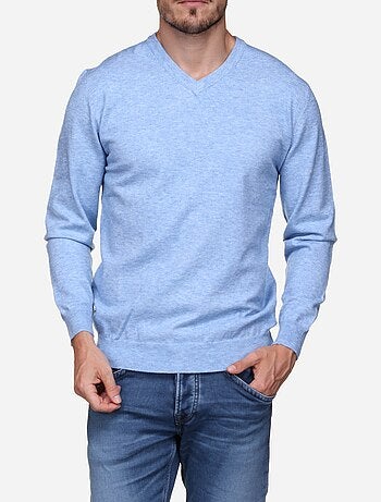 Camisola elegante com gola em V - Yves Enzo