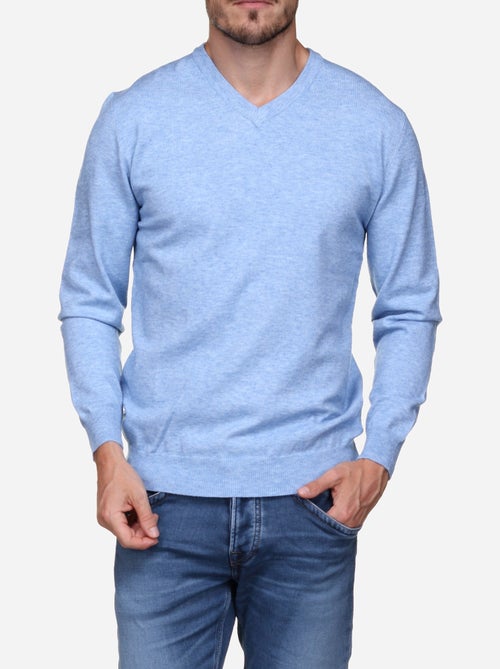 Camisola elegante com gola em V - Yves Enzo - Kiabi Camisola elegante com gola em V - Yves Enzo - Kiabi