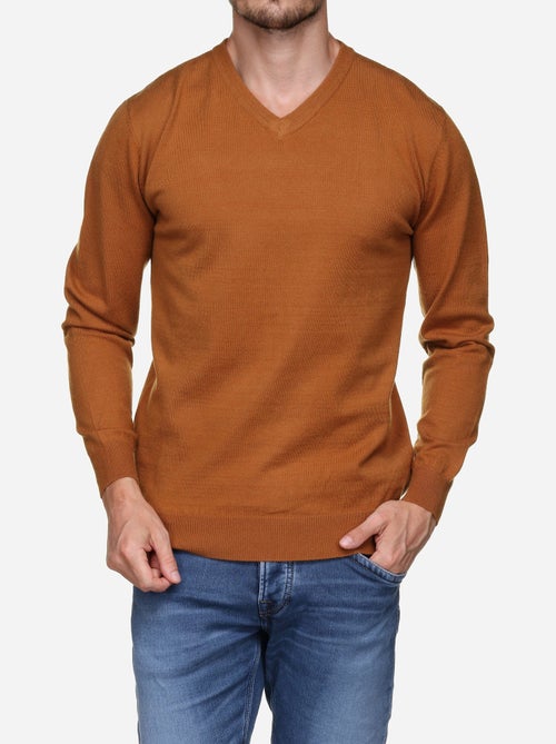Camisola elegante com gola em V - Yves Enzo - Kiabi Camisola elegante com gola em V - Yves Enzo - Kiabi