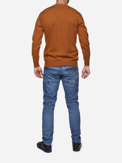 Camisola elegante com gola em V - Yves Enzo - Kiabi Camisola elegante com gola em V - Yves Enzo - Kiabi