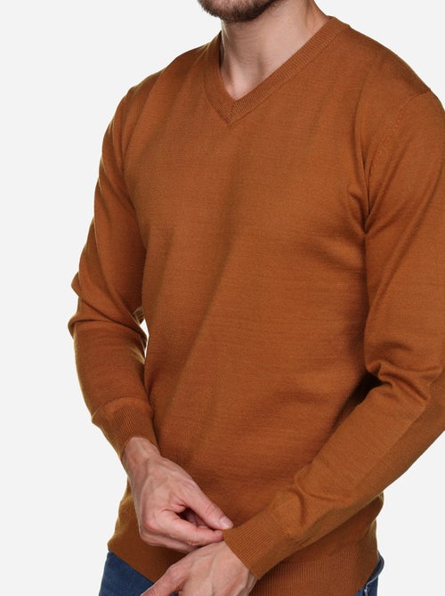 Camisola elegante com gola em V - Yves Enzo - Kiabi Camisola elegante com gola em V - Yves Enzo - Kiabi