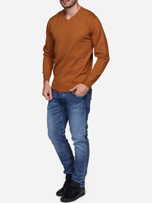 Camisola elegante com gola em V - Yves Enzo - Kiabi Camisola elegante com gola em V - Yves Enzo - Kiabi