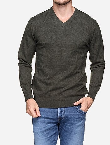 Camisola elegante com gola em V - Yves Enzo