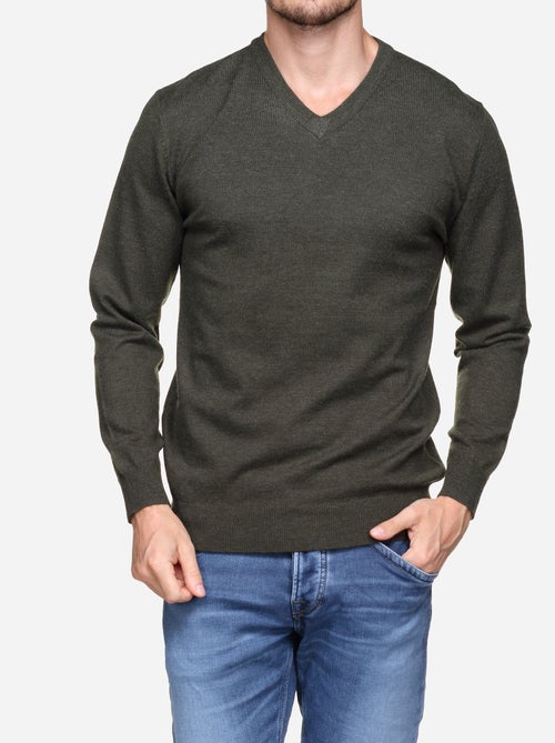 Camisola elegante com gola em V - Yves Enzo - Kiabi Camisola elegante com gola em V - Yves Enzo - Kiabi