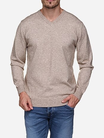 Camisola elegante com gola em v - yves enzo