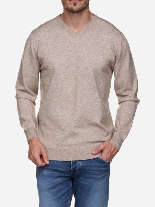 Camisola elegante com gola em V - Yves Enzo - Kiabi Camisola elegante com gola em V - Yves Enzo - Kiabi