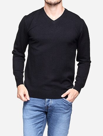 Camisola elegante com gola em V - Yves Enzo