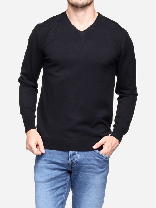 Camisola elegante com gola em V - Yves Enzo - Kiabi Camisola elegante com gola em V - Yves Enzo - Kiabi
