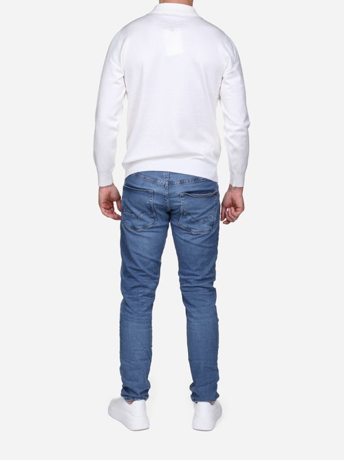 Camisola elegante com gola polo - Frilivin - Kiabi Camisola elegante com gola polo - Frilivin - Kiabi