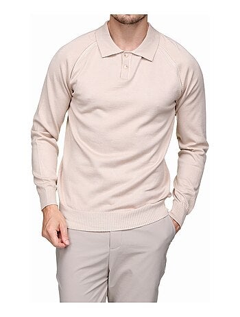 Camisola elegante com gola polo - Frilivin