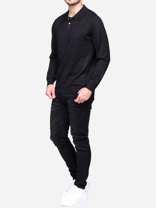 Camisola elegante com gola polo - Frilivin - Kiabi Camisola elegante com gola polo - Frilivin - Kiabi