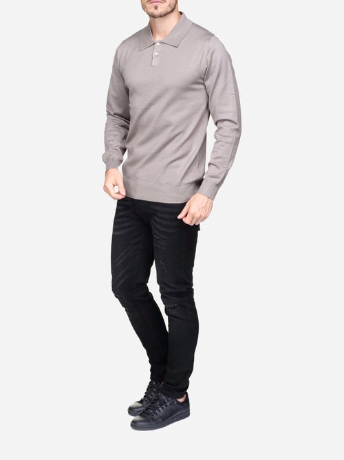 Camisola elegante com gola polo - Frilivin - Kiabi