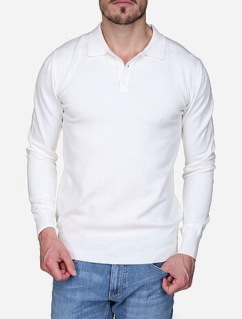 Camisola elegante com gola polo - Kenzarro