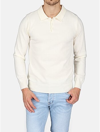 Camisola elegante com gola polo - Kenzarro