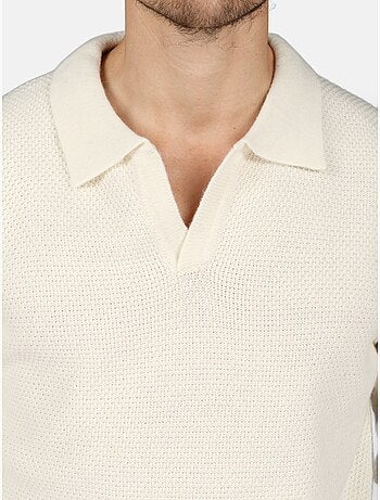 Camisola elegante com gola polo - Kenzarro