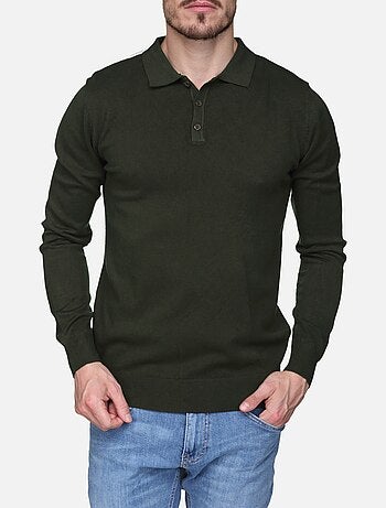 Camisola elegante com gola polo - Kenzarro