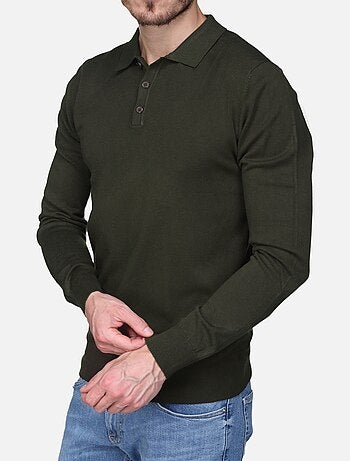 Camisola elegante com gola polo - Kenzarro