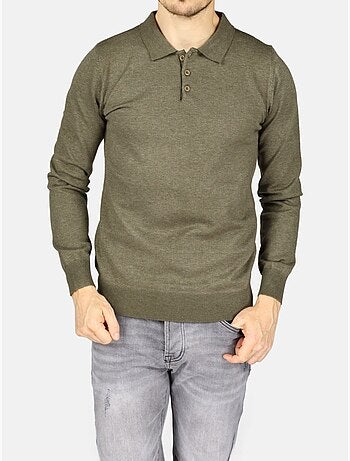Camisola elegante com gola polo - Kenzarro