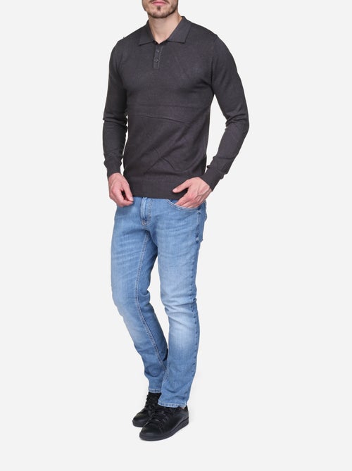 Camisola elegante com gola polo - Kenzarro - Kiabi Camisola elegante com gola polo - Kenzarro - Kiabi