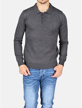 Camisola elegante com gola polo - Kenzarro