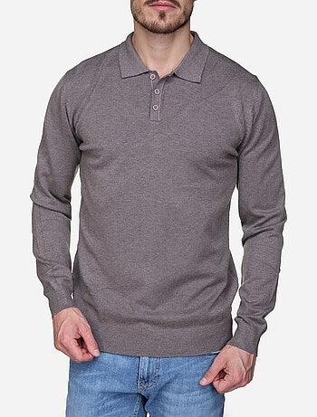Camisola elegante com gola polo - Kenzarro