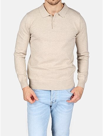 Camisola elegante com gola polo - Kenzarro