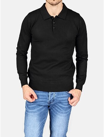 Camisola elegante com gola polo - Kenzarro