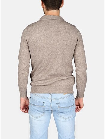 Camisola elegante com gola polo - Kenzarro