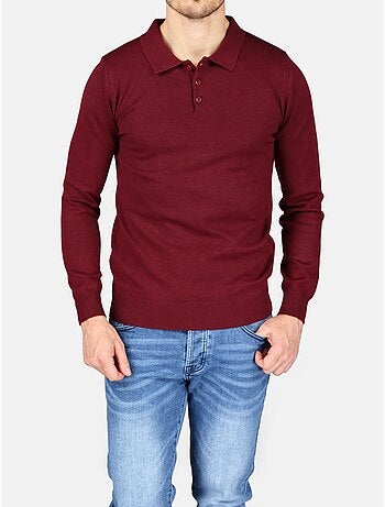 Camisola elegante com gola polo - Kenzarro
