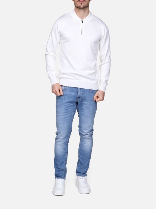 Camisola elegante com gola polo e fecho de correr - Frilivin - Kiabi Camisola elegante com gola polo e fecho de correr - Frilivin - Kiabi
