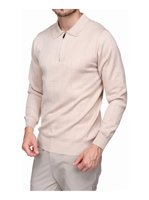 Camisola elegante com gola polo e fecho de correr - Frilivin - Kiabi Camisola elegante com gola polo e fecho de correr - Frilivin - Kiabi