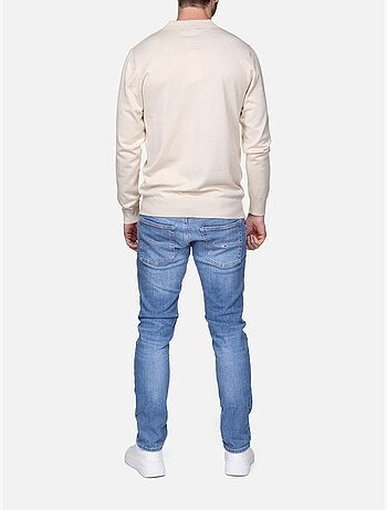 Camisola elegante com gola polo e fecho de correr - Frilivin