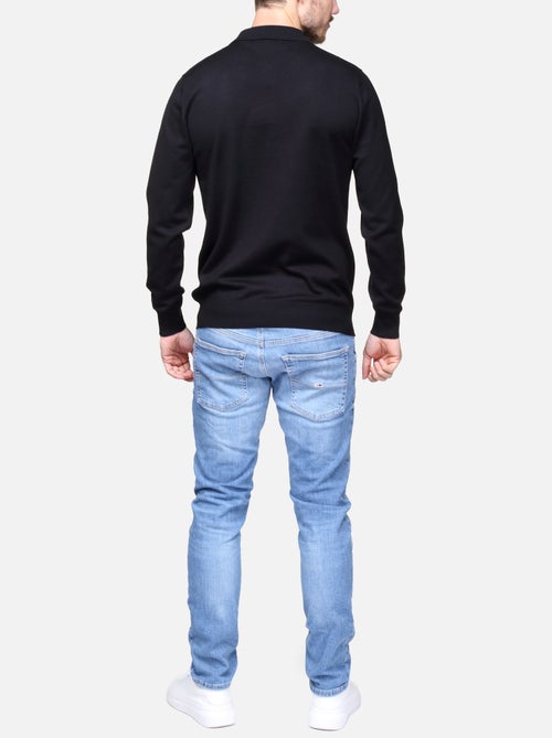 Camisola elegante com gola polo e fecho de correr - Frilivin - Kiabi