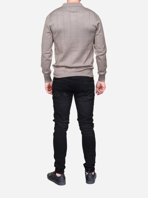 Camisola elegante com gola polo e fecho de correr - Frilivin - Kiabi Camisola elegante com gola polo e fecho de correr - Frilivin - Kiabi