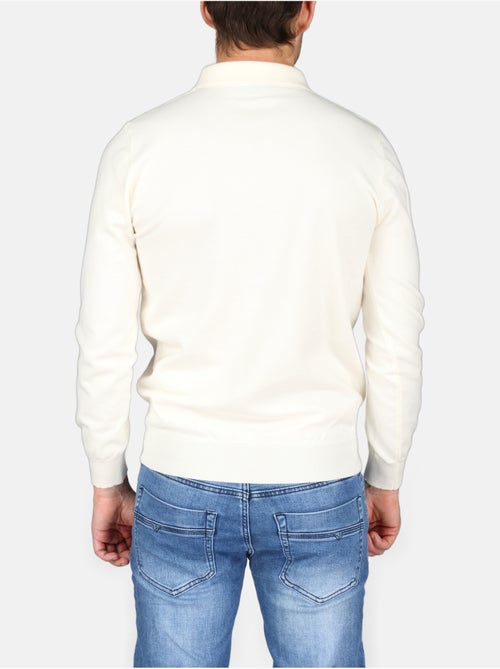 Camisola elegante com gola polo e fecho de correr - Kenzarro - Kiabi Camisola elegante com gola polo e fecho de correr - Kenzarro - Kiabi
